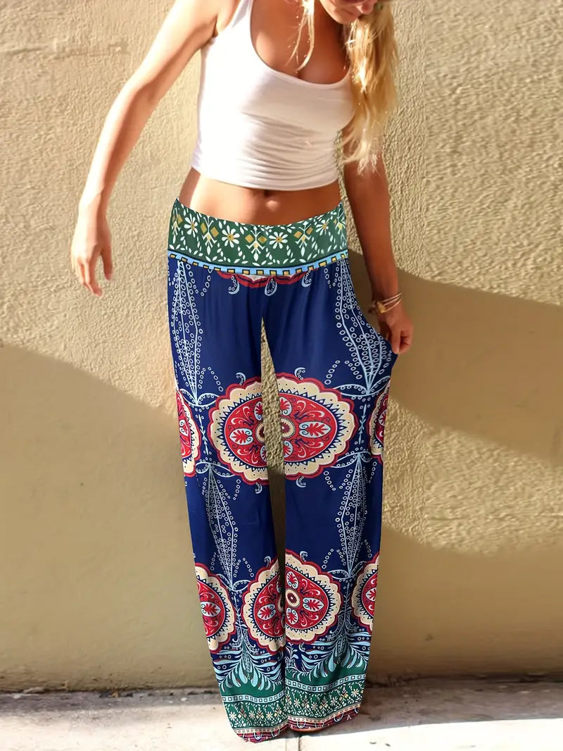 EthnoBlue SummerDream Light Palazzo Pants