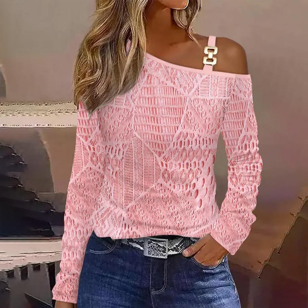 Sweet pink long sleeve top