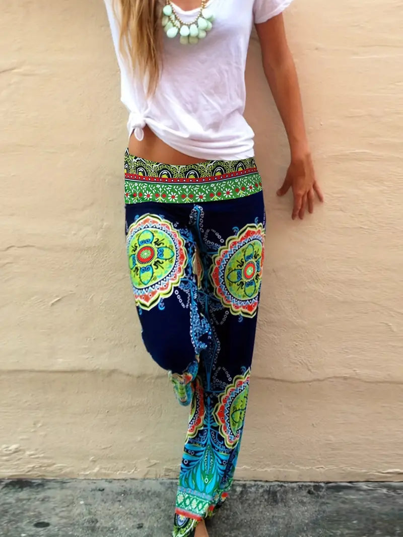 BohoDream ColorPatterned Leisure Flair Pants