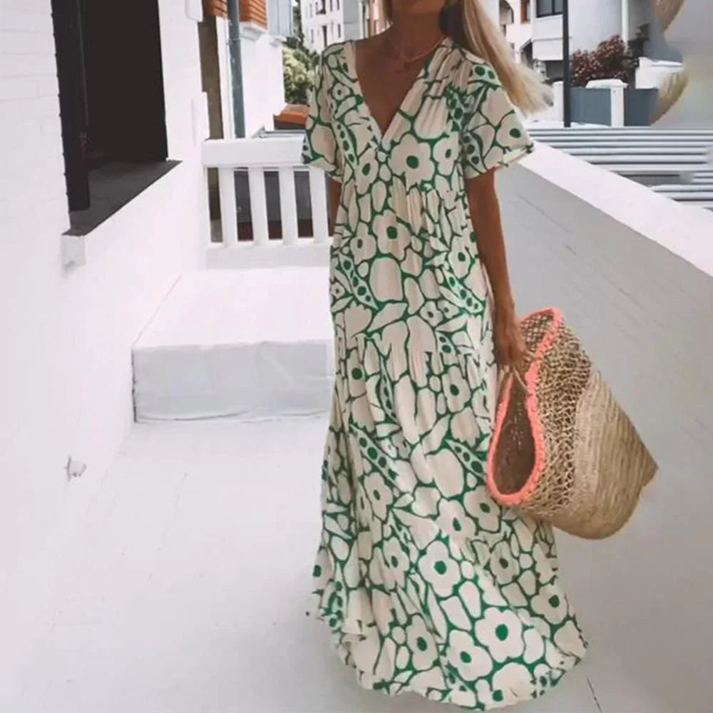 Sea of Flowers Maxi Dress