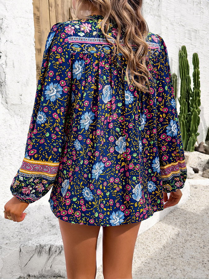 Colorful blossom blouse