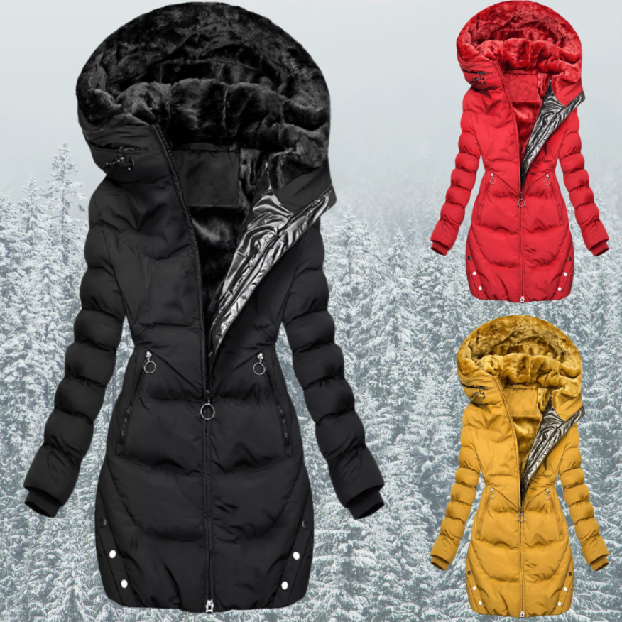 Snowfall Charm Padded jacket with warm plush lining