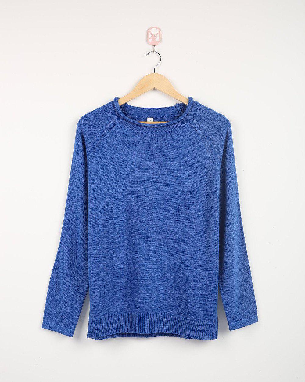 Our blue sweater