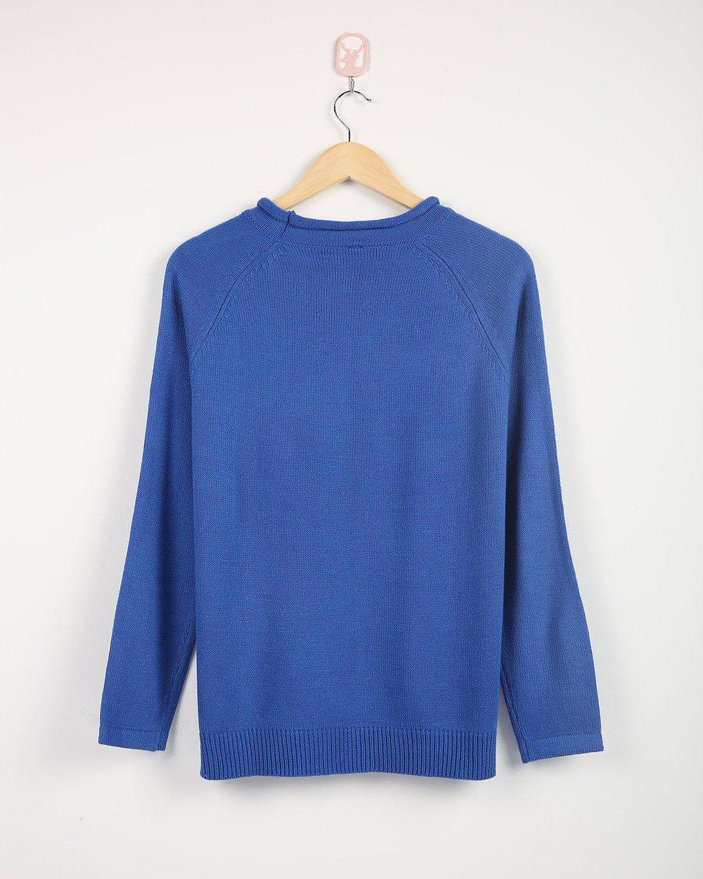 Our blue sweater