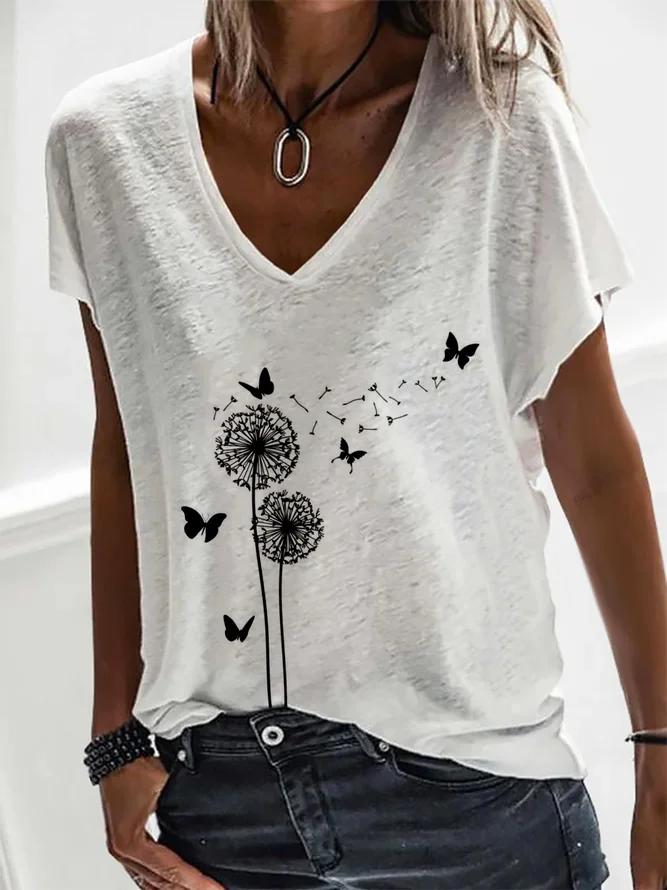 Classic short sleeve top with print