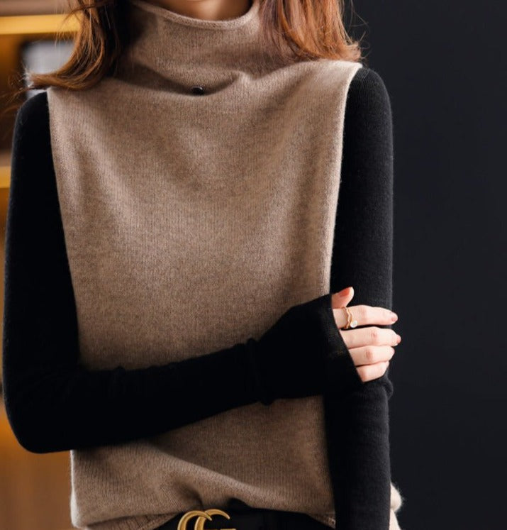 Mod Block turtleneck sweater