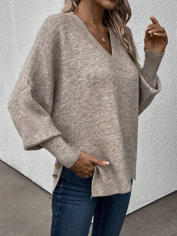 Grey monochrome long sleeve sweater