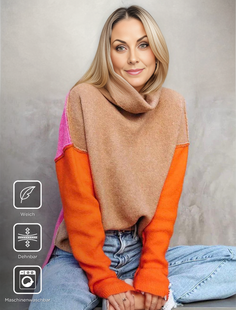 Stunning Color Block Sweater