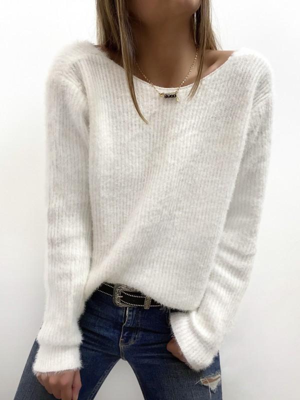 White sweater on both sides