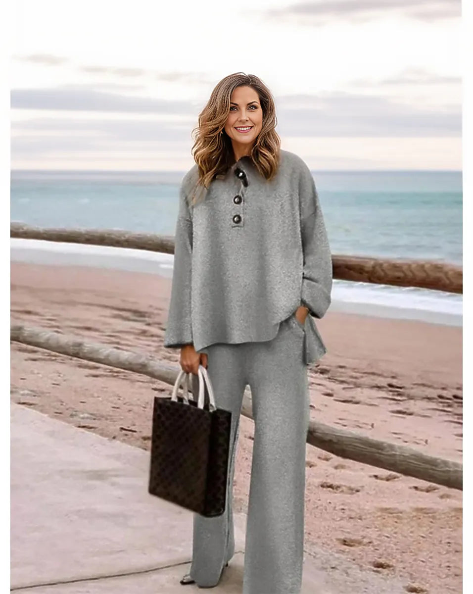 Comfortable long sleeve two-piece set