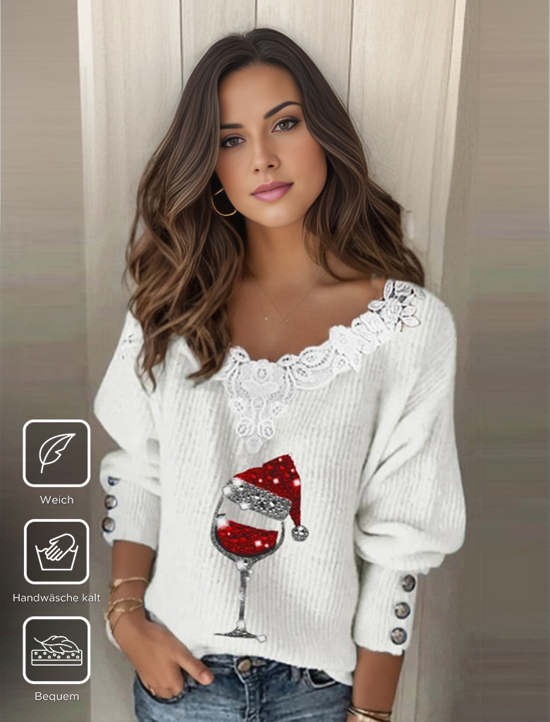 Special sweater with round neck