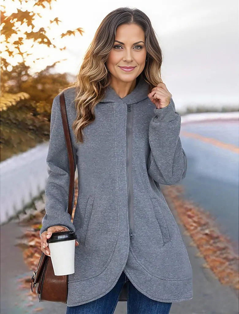 Grey monochrome sweatshirt with long sleeves