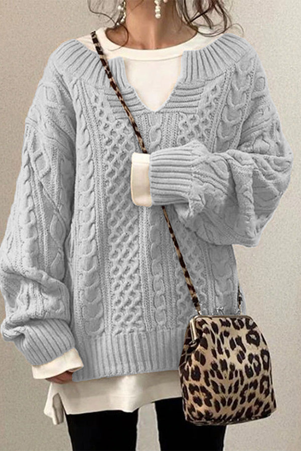 Knitting pattern leisure knitwear