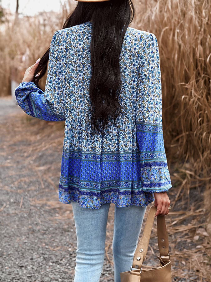 Modern ethno blouse