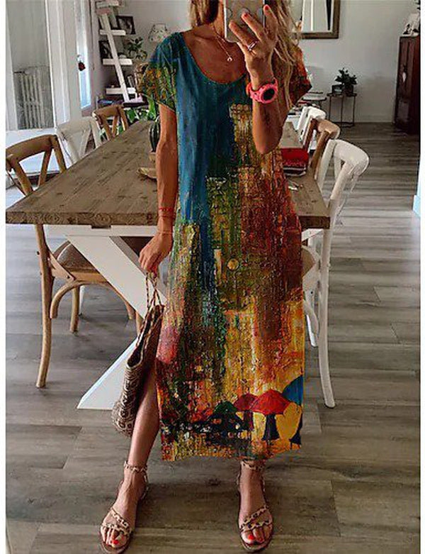 Artistic tunic dress in boho chic