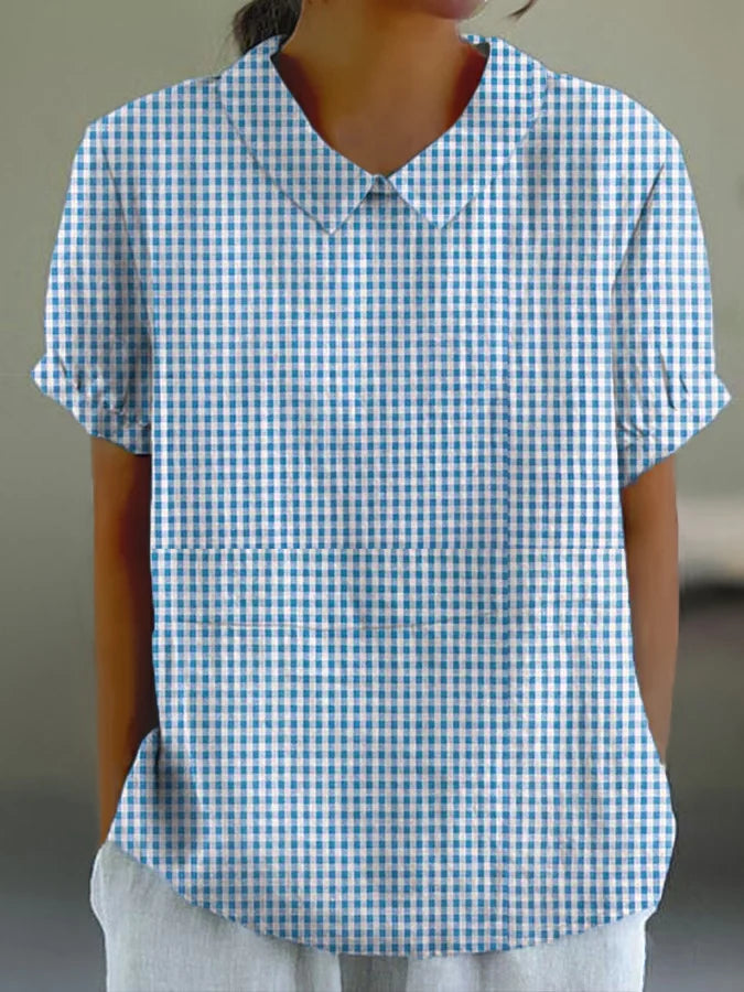 Fresh checked blouse