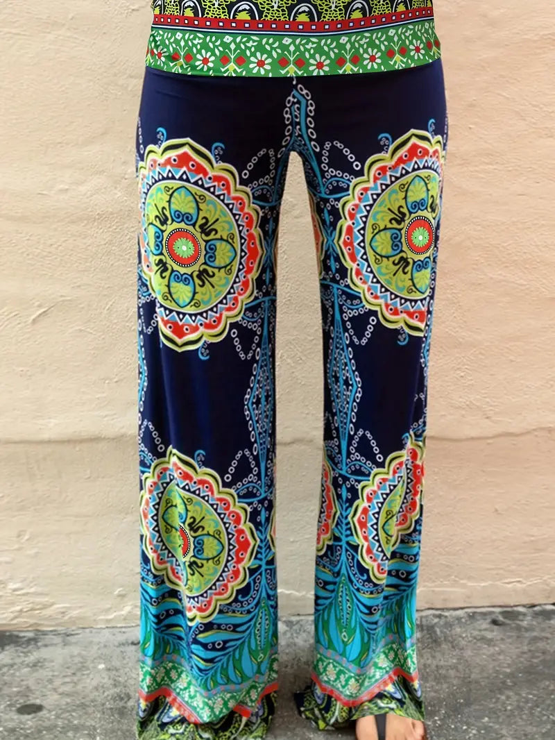 BohoDream ColorPatterned Leisure Flair Pants