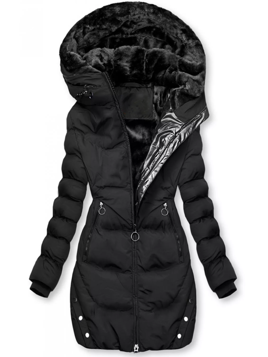 Snowfall Charm Padded jacket with warm plush lining