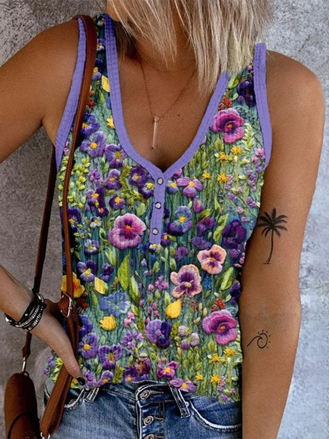 Summer Flowers Top