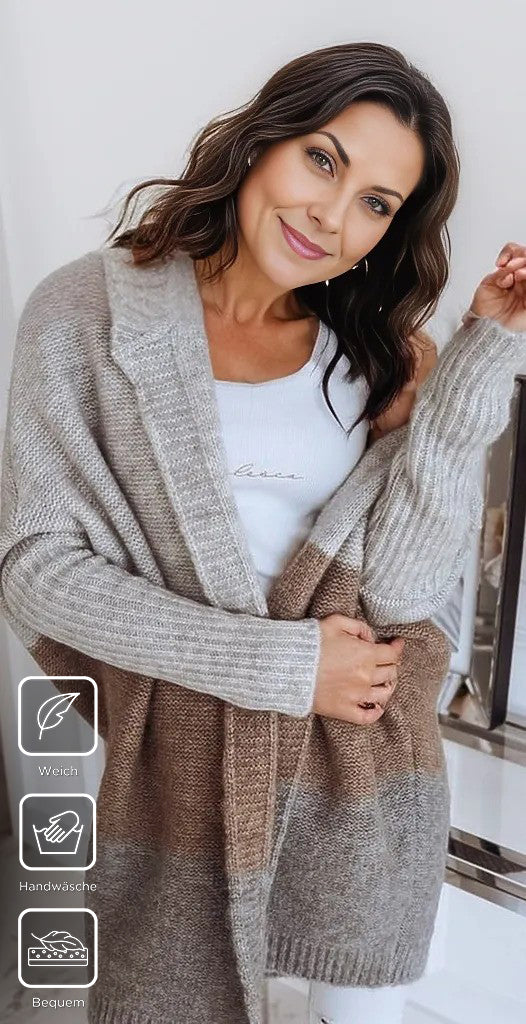 Grey color block hoodie