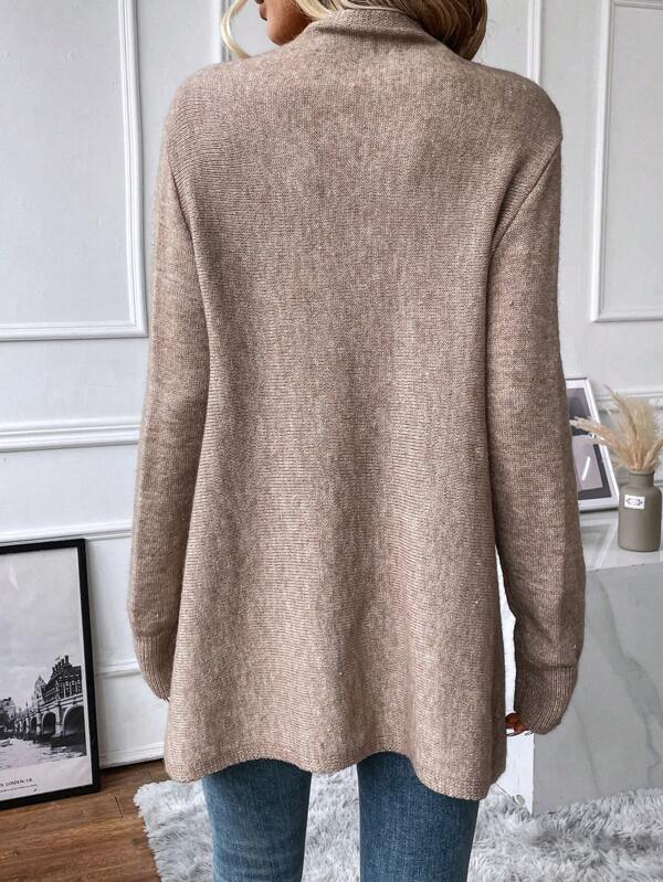 Modern monochrome sweater with long sleeves