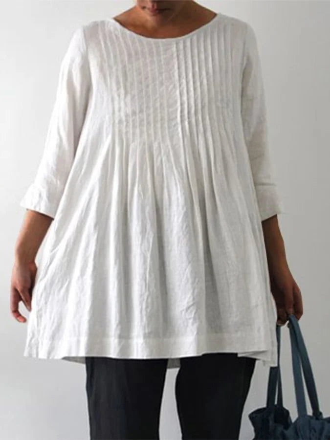 White gloss tunic