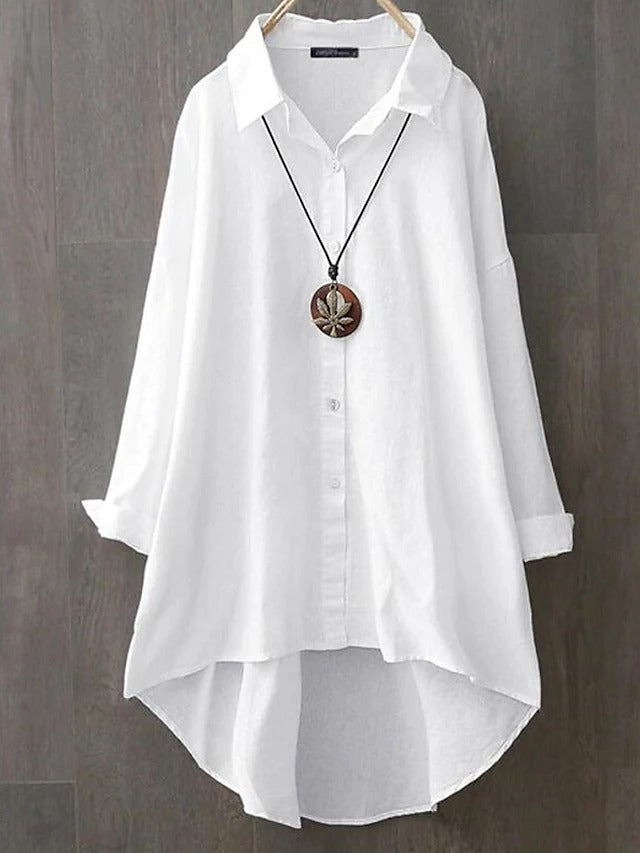 White long-sleeved shirt