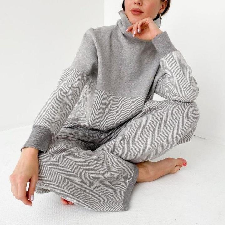 Good Feeling Fishbone Loungewear Set