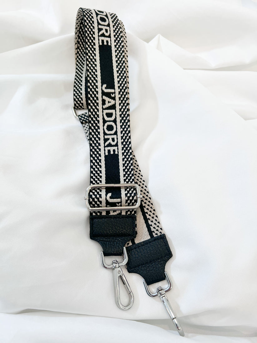 Bag straps silver