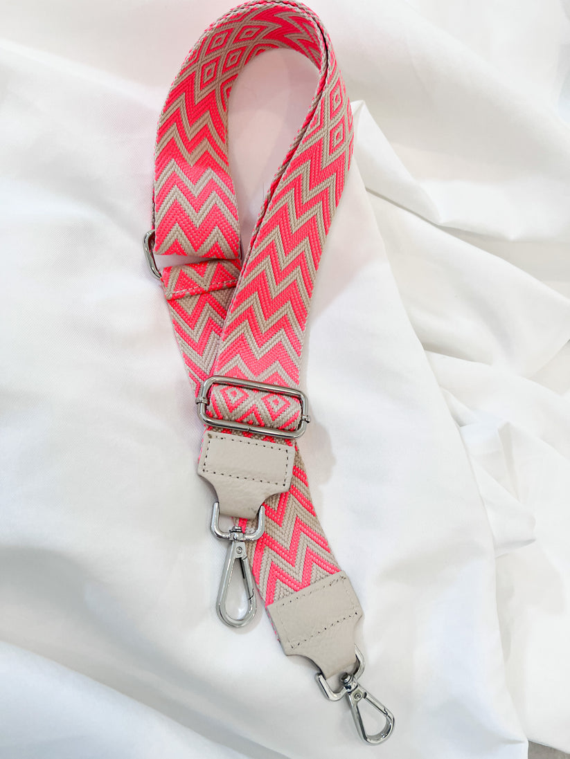 Bag straps silver