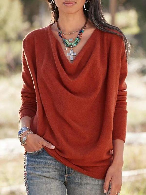 You're getting warmer and warmer Cowl Neck Top