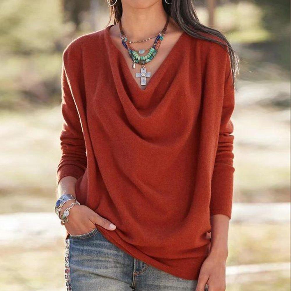 You're getting warmer and warmer Cowl Neck Top